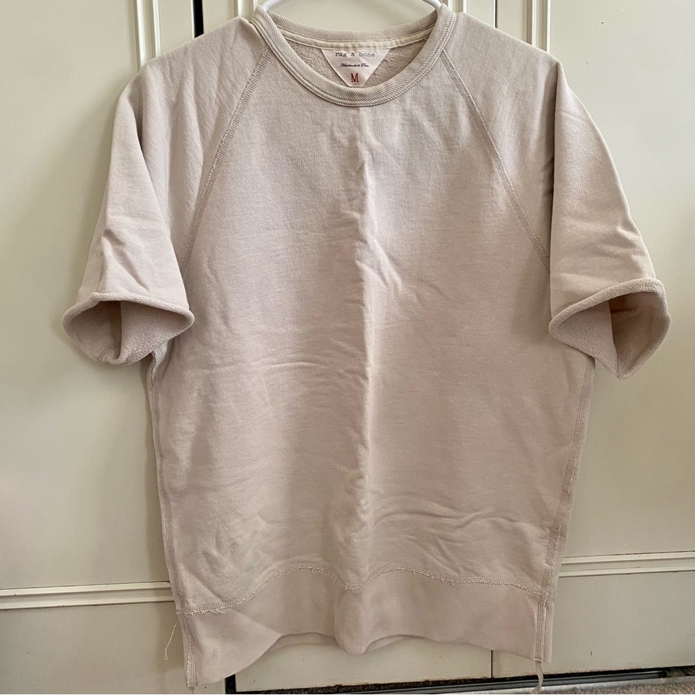 rag & bone cotton fleece short sleeve